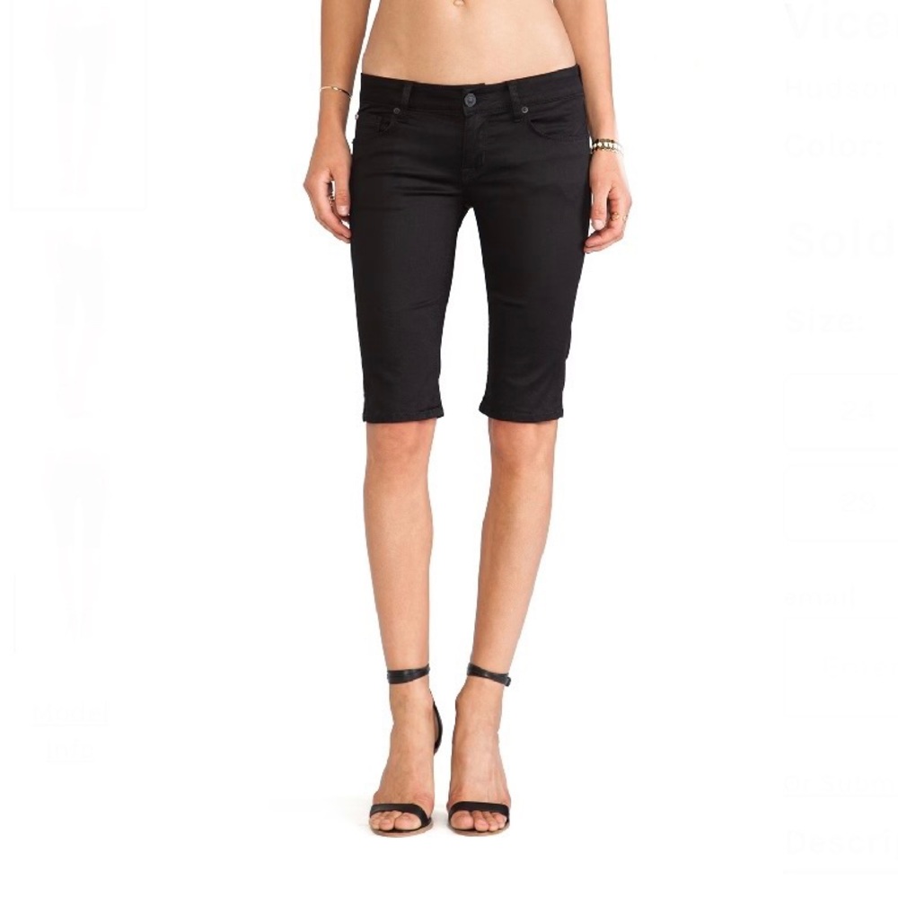 HUDSON JEANS Black Knight Viceroy Short